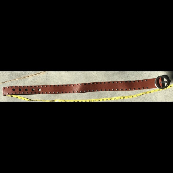 MK Leather studded belt sz M - Picture 10 of 11